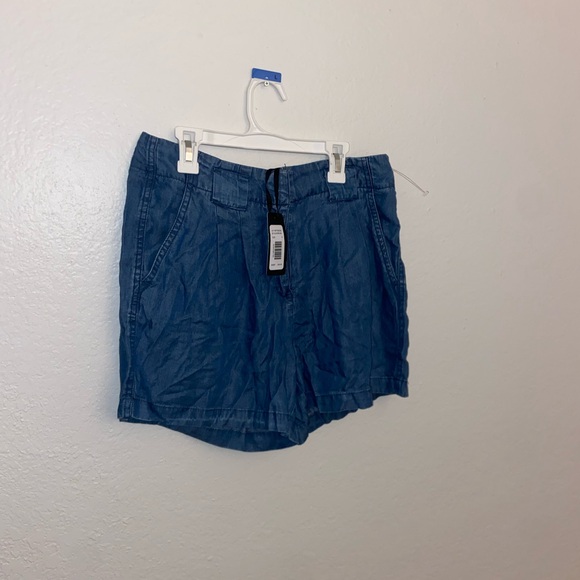 cute blue Jean denim shorts flowey formal y2k bottoms festival rich girl vibes - Picture 4 of 12